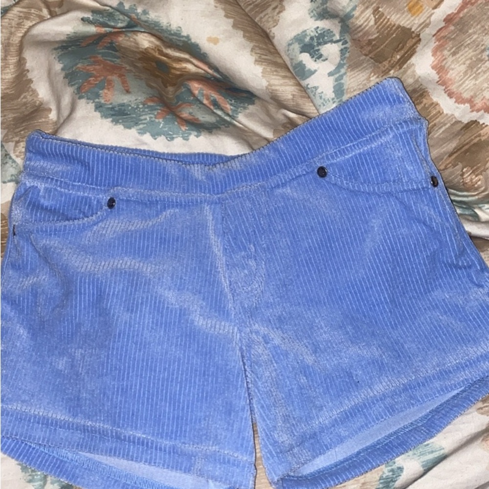 Blue Corduroy Women's Shorts